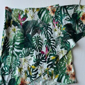 Shore linen blend  wrap tie skirt Size